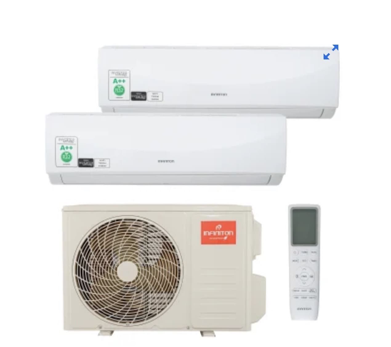 Aire Acondicionado Multisplit Infiniton MPTSE1209A2, 2x1, Wifi, Bomba de Calor A++/A++ Frigorias 5250