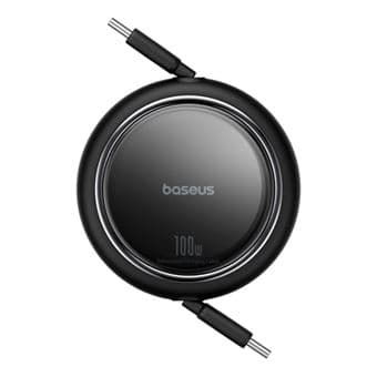 Cable de carga retráctil Baseus Free2Draw Mini USB-C 100W 1m Negro