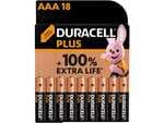 Paquete de 18 pilas Pilas AAA - Duracell PLUS MN2400 AAA LR03 / LR3, Alcalinas , 1.5 V,