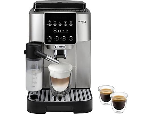 Cafetera superautomática - De'Longhi Magnifica Start Milk, ECAM220.80.SB, 1450W, 15bar, Molinillo integrado,
