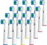 Recambios compatibles para Cepillo de Dientes Eléctrico Oral B (16 unidades