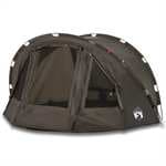 vidaXL Tienda de pesca para 4 personas impermeable marrón