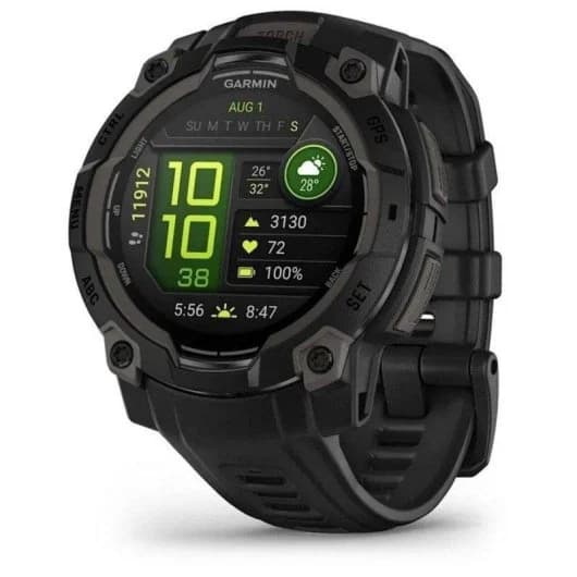 Smartwatch Garmin Instinct 3 AMOLED 1.2" GPS Multibanda Linterna Resistente Negro 53g