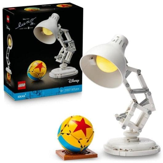 Set de exposición LEGO Ideas Disney Pixar Luxo Jr. (21353) ¡El flexo más icónico del cine en una pieza de coleccionista!