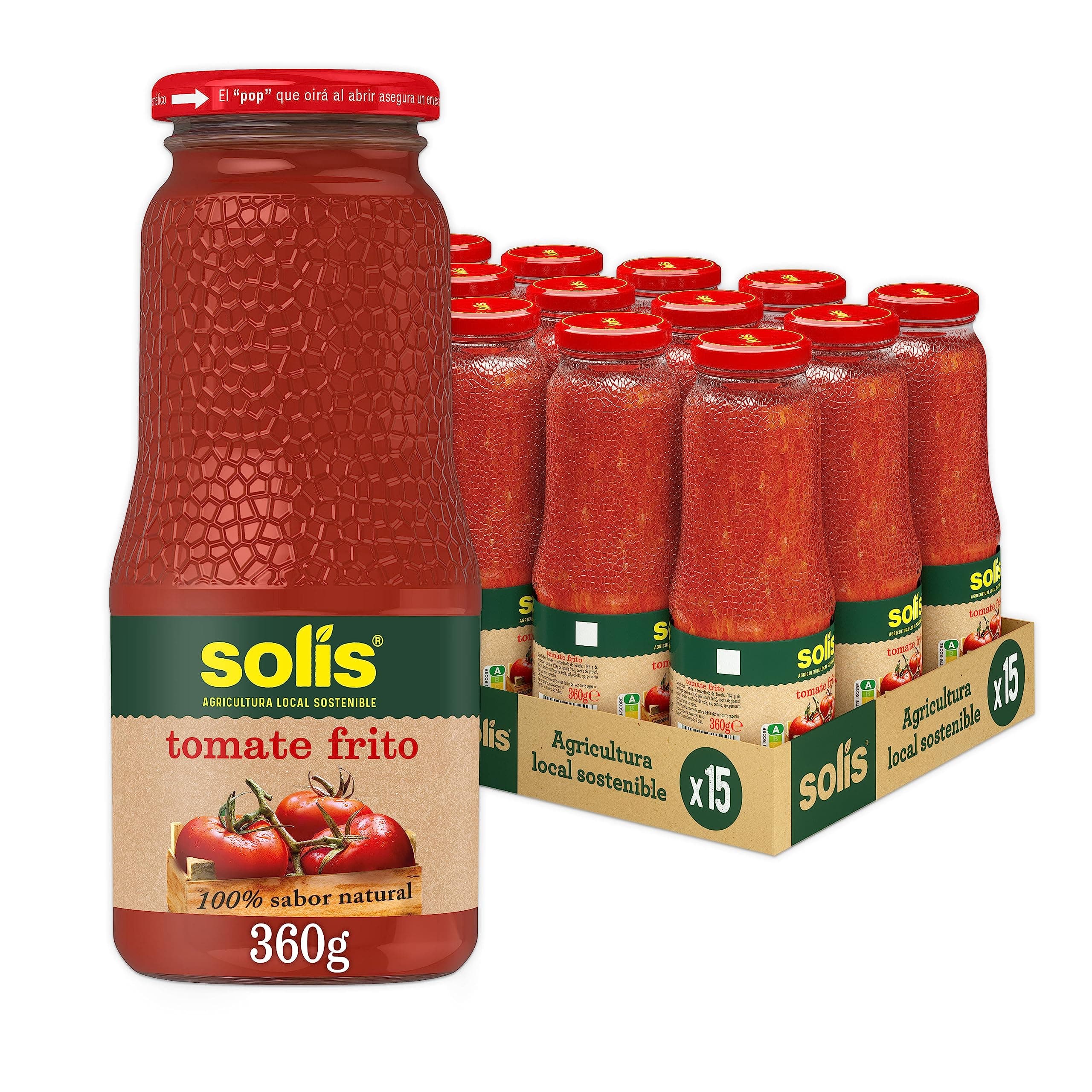 Solís Tomate Frito Frasco pack 15x360g