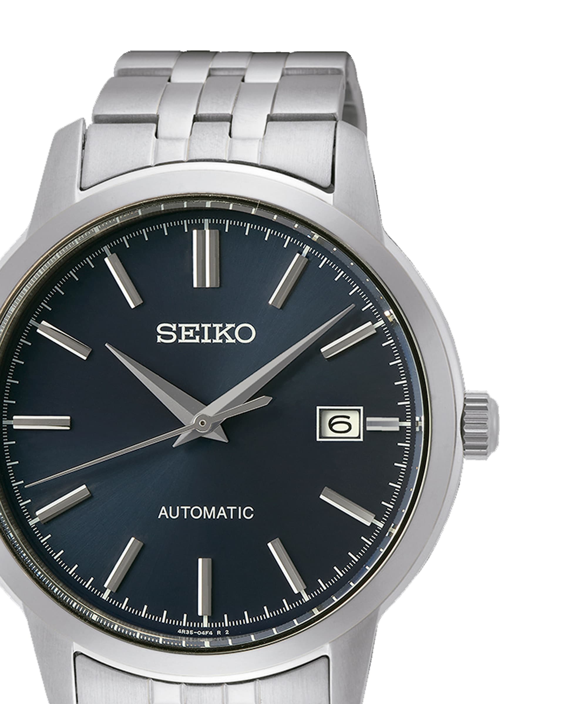 Reloj de hombre neo classic srph87k1 automático de acero y correa plateada Plata Seiko