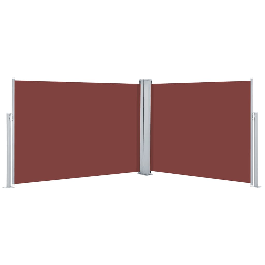 vidaXL Toldo lateral retráctil 100x1000 cm Color Negro, Crema, Antracita
