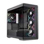 Einarex Zenith ZM800 RGB — Torre con vidrio templado, hasta 10 ventiladores y soporte 360 mm