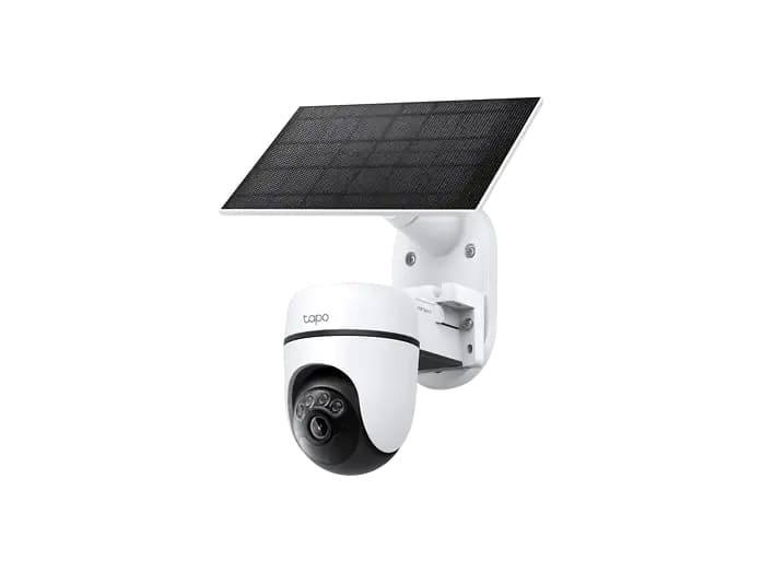 Cámara de vigilancia IP - TP-Link Tapo TC90 Kit, Panel Solar, DCI 2K, 3MP, Función de visión nocturna, 360º, Exterior, Visión Nocturna