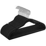 SONGMICS - Perchas de Terciopelo, Juego de 30 Piezas, Antideslizantes, Ranuras para Hombros, Barra para Pantalones, Gancho Giratorio 360°