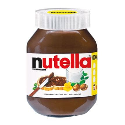 Crema de cacao con avellanas Nutella 1 kg (4,25€ con Cashback)
