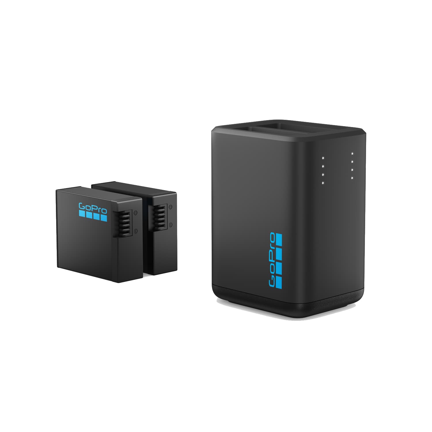 Cargador para cámara deportiva GoPro Dual Charger + Enduro, con 2 baterías, HERO13 Black, Negro