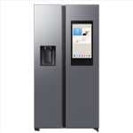 Frigorífico americano - Samsung Family Hub Bespoke AI RS90F66BETEF, Twin Cooling, 178.4 cm, 614 l, Dispensador agua y hielo,