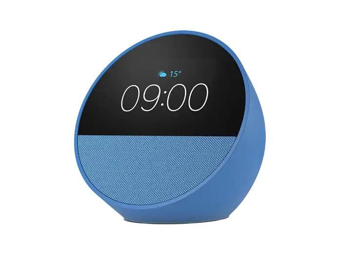 Reloj despertador inteligente - Amazon Echo Spot (modelo 2024), Sonido de calidad y Alexa