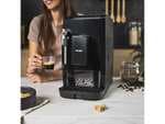 Cafetera superautomática - KOENIC KFAC 2016025 ES, 20 bar, 1.6 l, 2 tazas, Panel táctil, Molinillo cónico con 5 ajustes, Negro