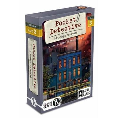 Juego de cartas Pocket Detective: Temporada 1 – Caso 3 «El tiempo se agota» | Cooperativo, hasta 6 jugadores, +10 años