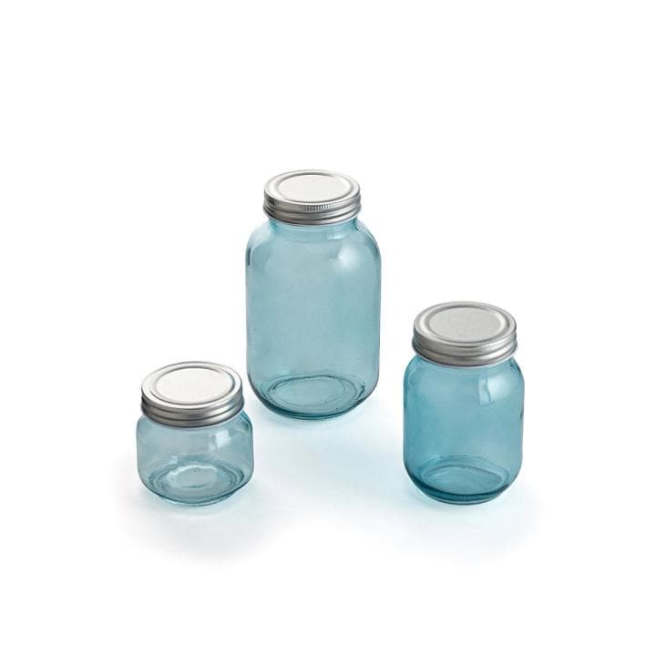 QUID MINIMAL Set 3 Botes Vidrio 25CL-45CL-1L Acero (Envio Gratis)
