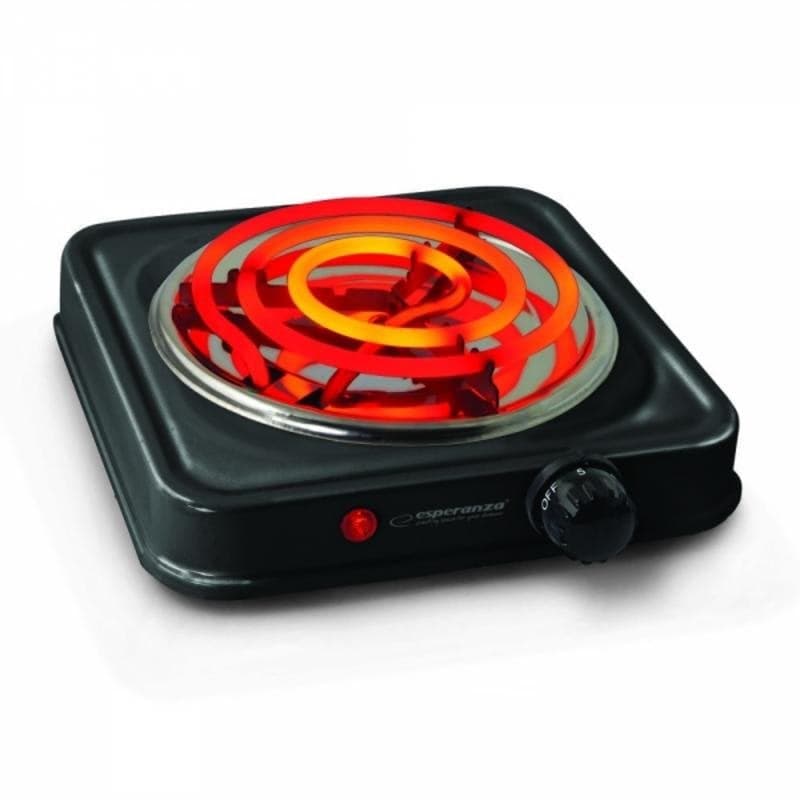 Placa de Cocina Esperanza EKH012K Encimera 1 Zona 21 cm Negro