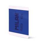 MILAN nata Cuaderno encolado A4, papel blanco, 48 hojas,