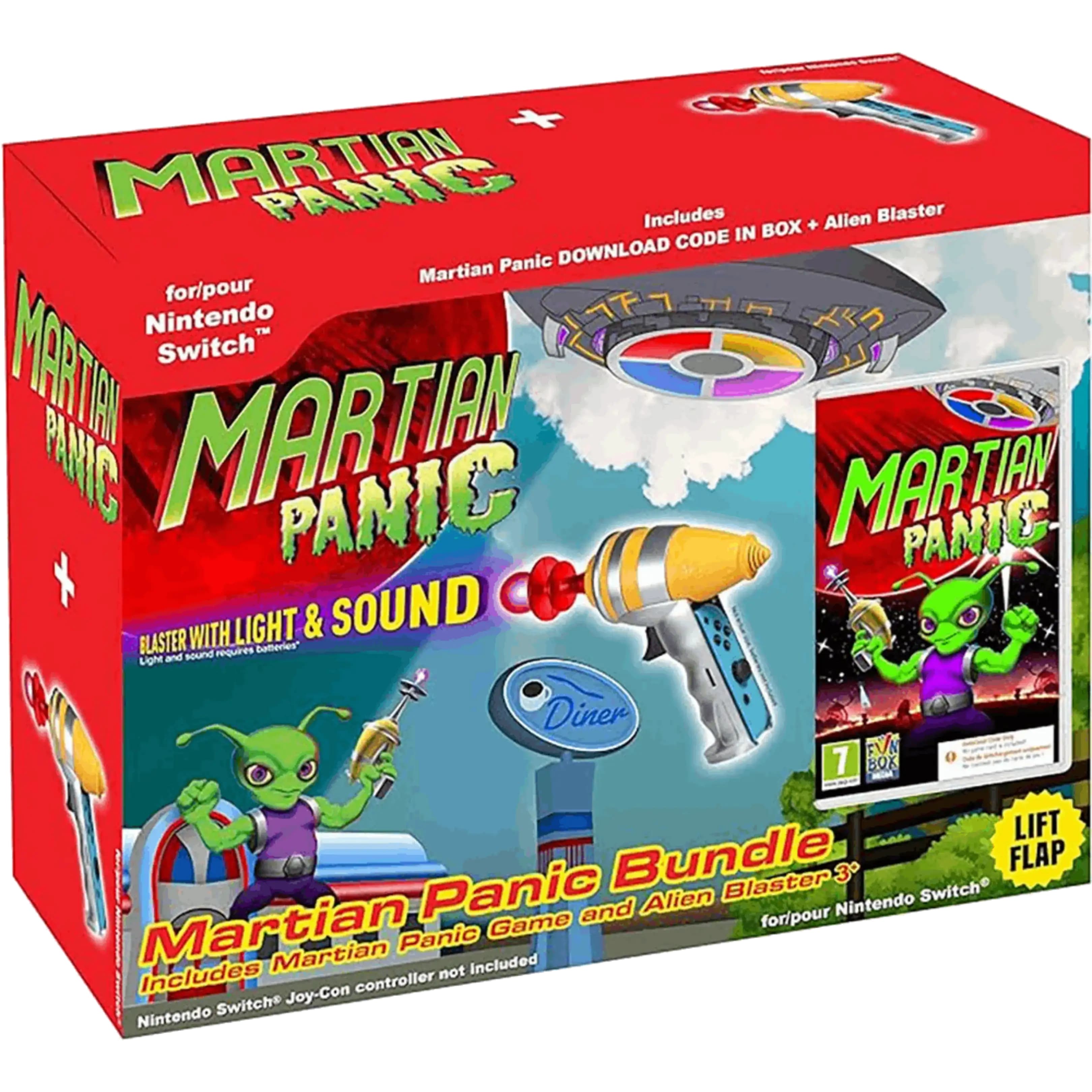 Nintendo Switch Martian Panic (con pistola) (Código en la caja).
