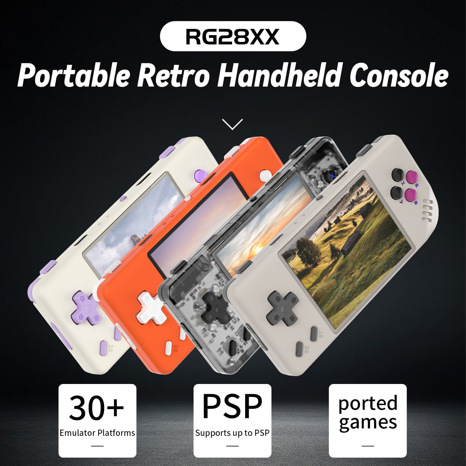 Consola retro portátil Anbernic RG28XX con envío rápido desde España