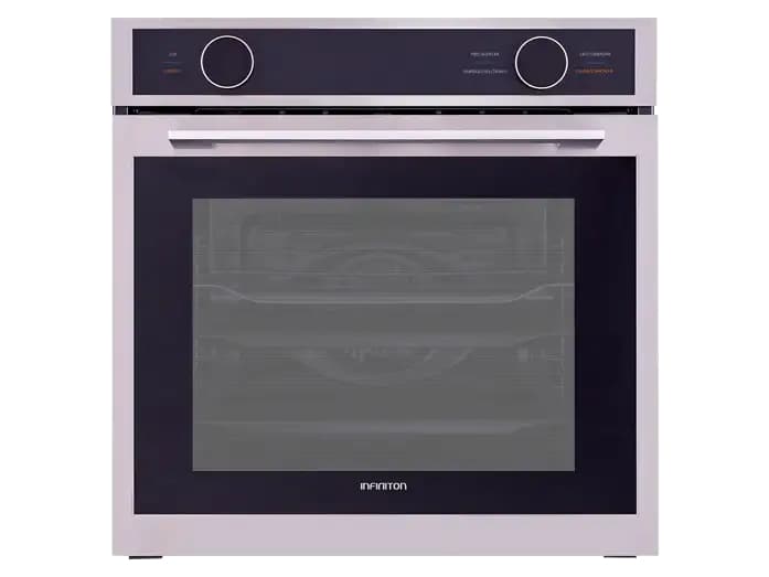 Horno - Infiniton DD13SA, Multifunción, 72l, 59.5cm, 10 funciones, 2.9kW, Display Dual Dial, Triple acristalamiento