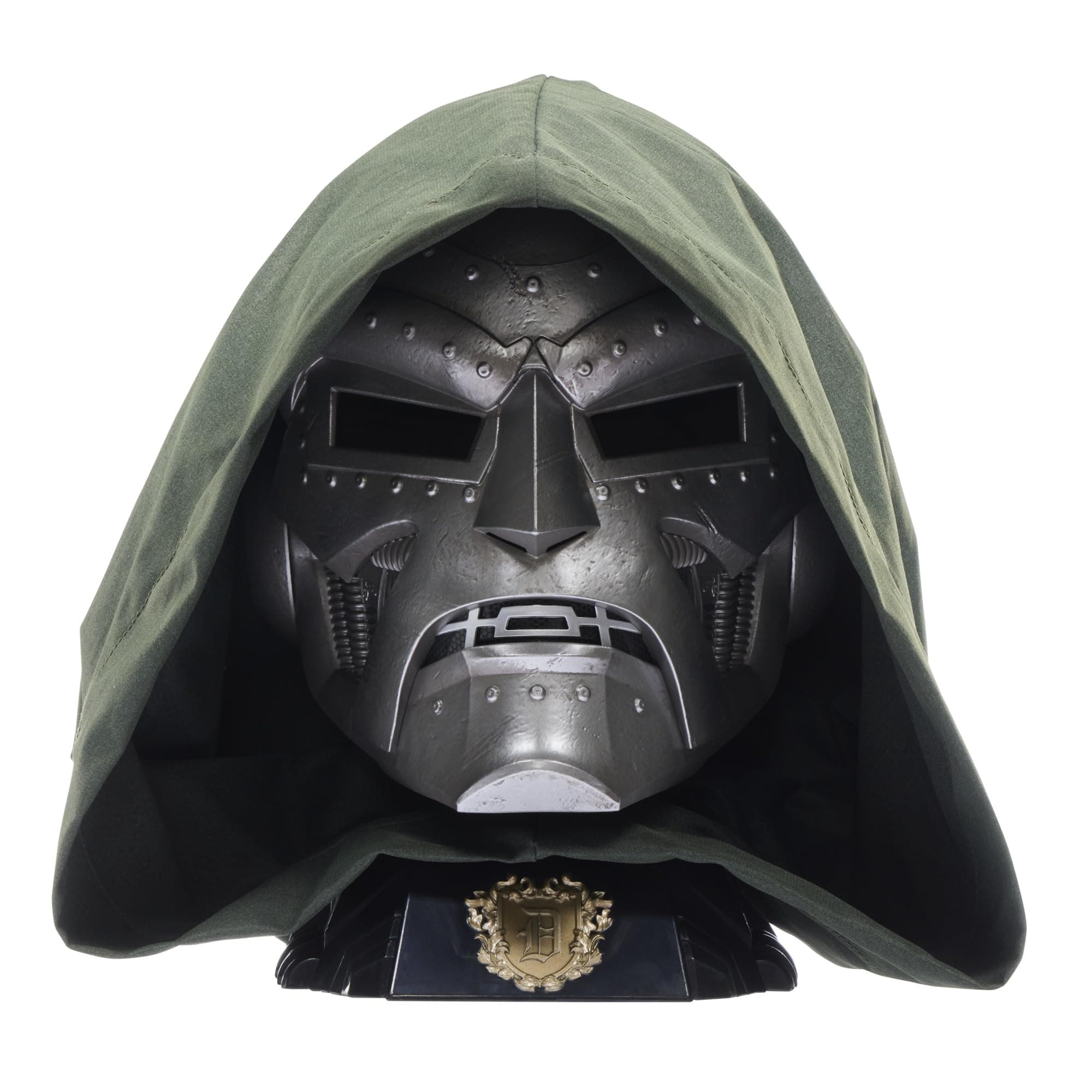 Hasbro Marvel Legender Series, Doctor Doom, Casco Premium, Cosplay, Juegos de rol, Capucha Removible, Base para Exhibir, Escala 1:1