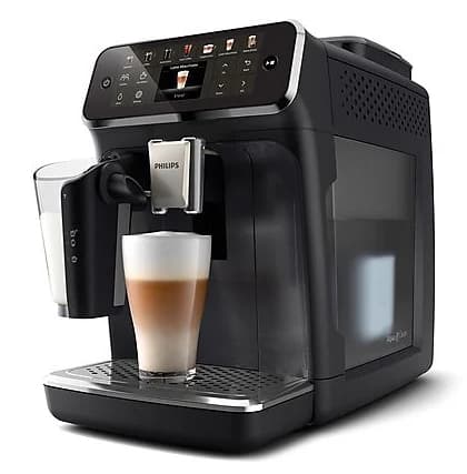 Cafetera superautomática Philips EP4441/50 Serie 4400 (LatteGo , tecnología SilentBrew, 12 recetas calientes y heladas, 15 bares presión)
