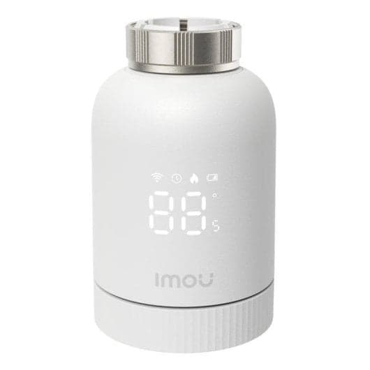Termostato digital Imou ZigBee Blanco inteligente programable, batería, Alexa/Google