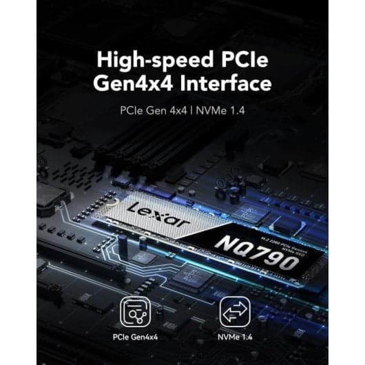 Disco Duro Lexar NQ790 2TB Disco SSD 7000 MB/s NVMe PCIe 4.0 M.2 Gen4 mismo precio MM