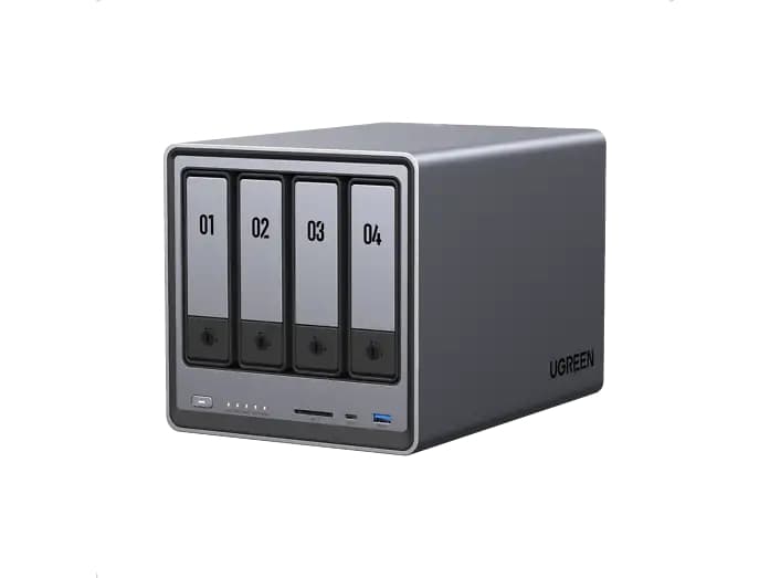 Servidor NAS - Ugreen DXP4800, SSD, 1 12 TB, 4 Bahías, Gris
