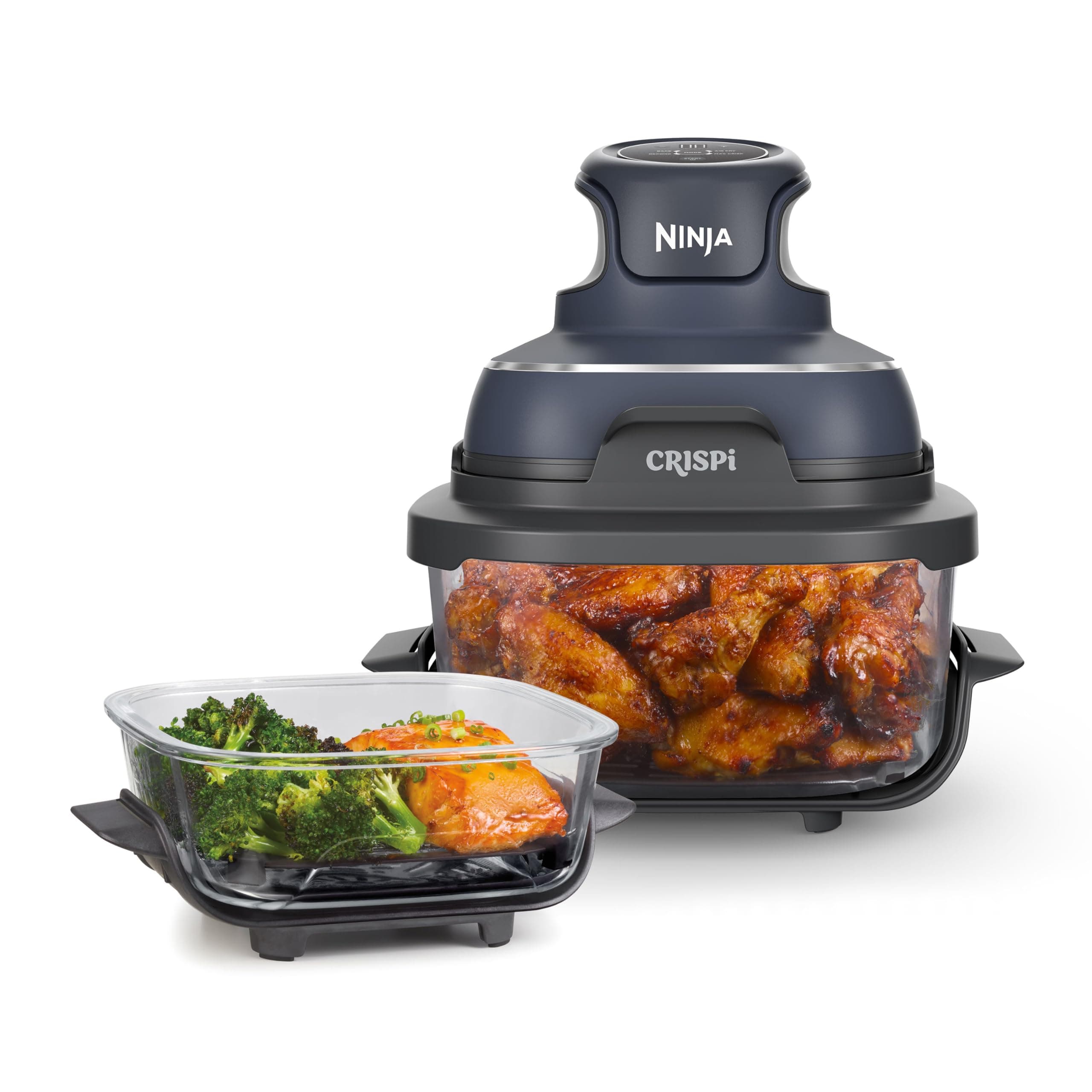 Freidora de Aire Ninja CRISPi 3,8L (Recipientes de Vidrio, 4 en 1)