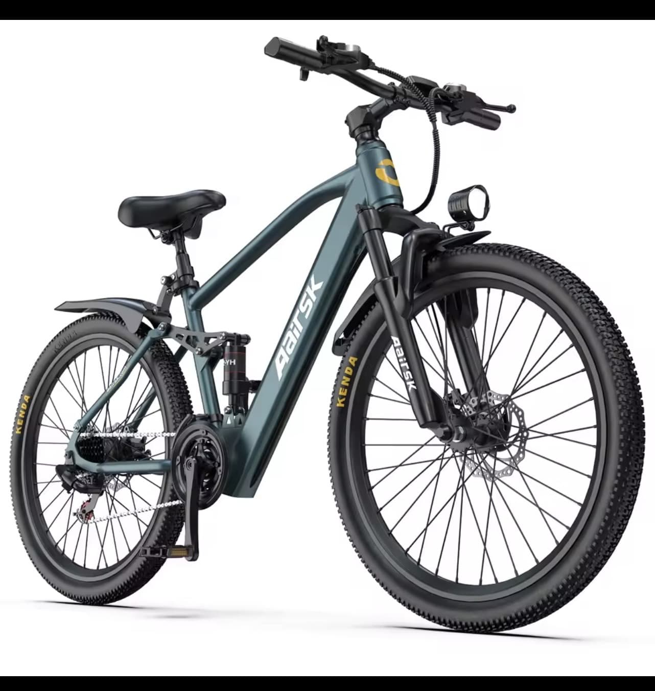Bicicleta eléctrica de 26" para adultos, batería de 36 V 14 de 250 W, 25 km/h, hasta 64 km de autonomía, transmisión de 21 velocidades