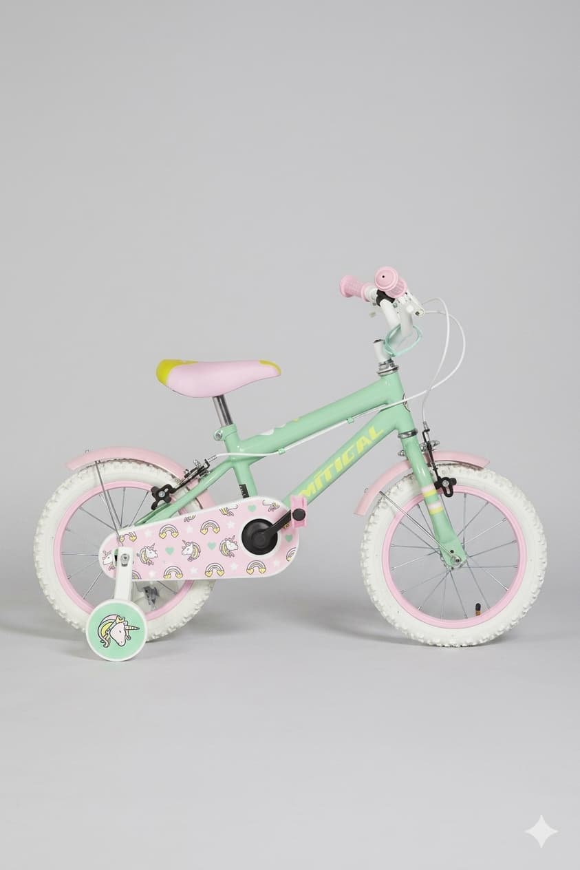 Bicicleta niños 14" con ruedines