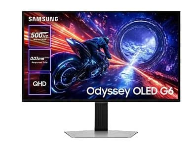 Monitor Gaming OLED Samsung Odyssey G6 G60SF LS27FG602SUXEN (27" QHD, 500 Hz, 0.03 ms, Plata)