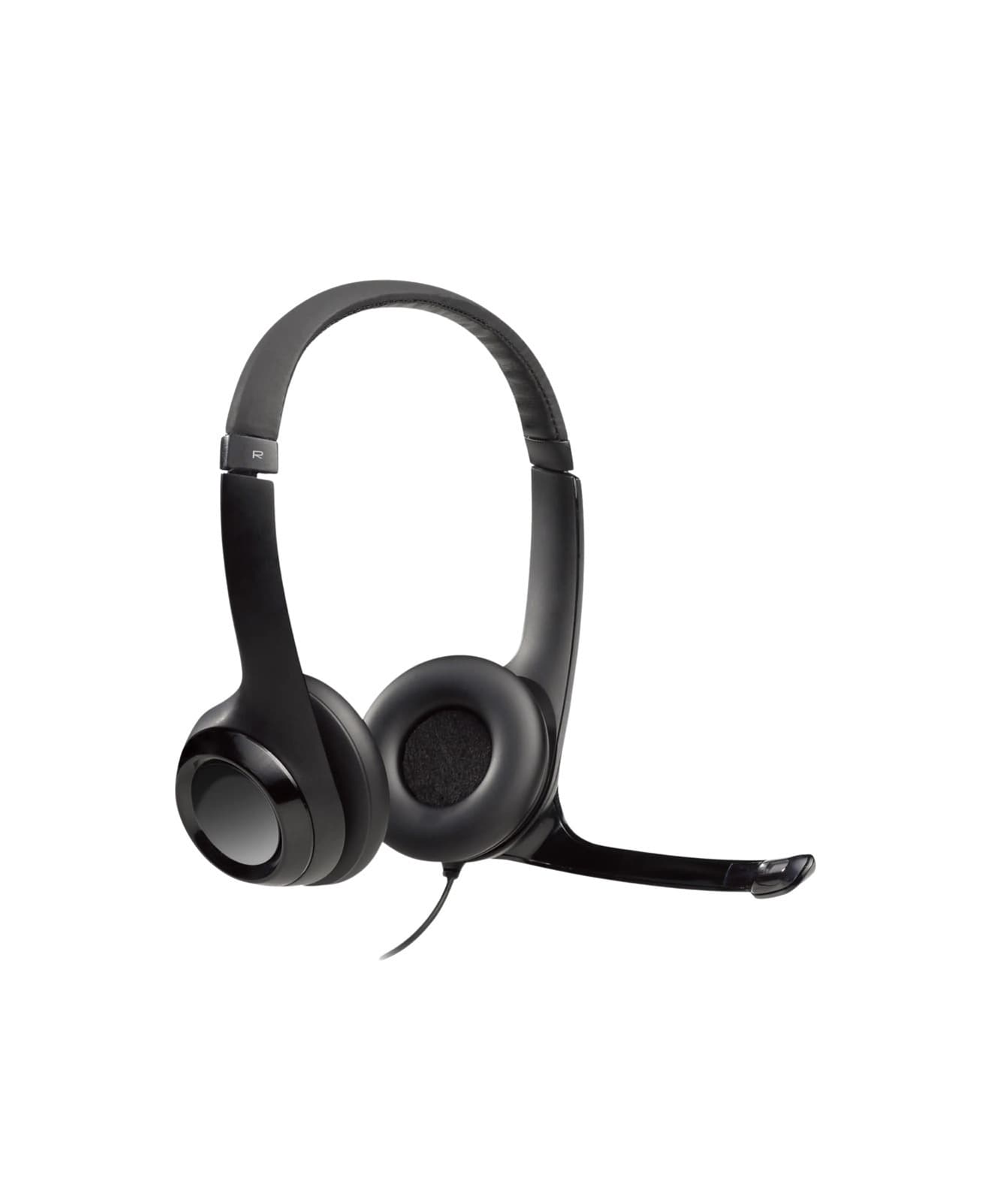 Auriculares - Logitech USB Headset H390, De diadema, Con cable, Para PC, Micrófono, Control multimedia, Cancelación de ruido, Negro