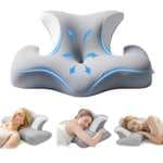 Almohada ergonómica de espuma viscoelástica COSYLAND en color gris.