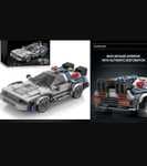 DeLorean de Regreso al Futuro en versión tipo LEGO de más de 400 piezas