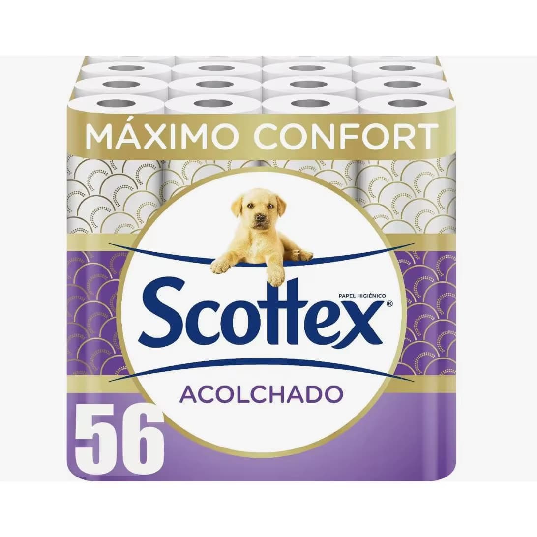 Papel higiénico Scottex 8 rollos(7PACK) acolchado (Desde España)