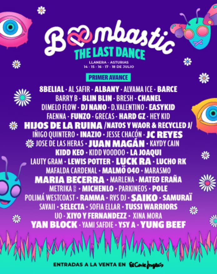 50€ descuento abono 3 días festival Boombastic Asturias 2026