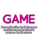Recopilación de 80 juegos seminuevos de xbox a menos de 20 euros en game