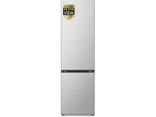 Frigorífico combi - LG GBV7280CMB, Total No Frost, 203 cm, 387 L, DoorCooling+, FRESHConverter, Acero texturizado antihuellas