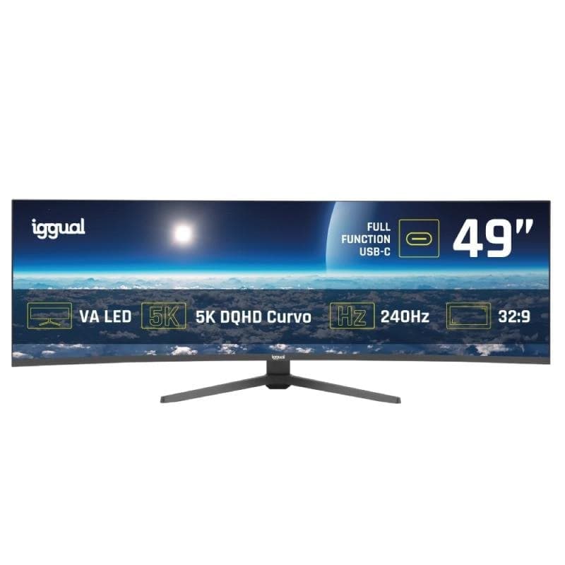 Monitor Iggual MM AA 49" UltraWide 5K 240Hz VA Curvo Altura Ajustable