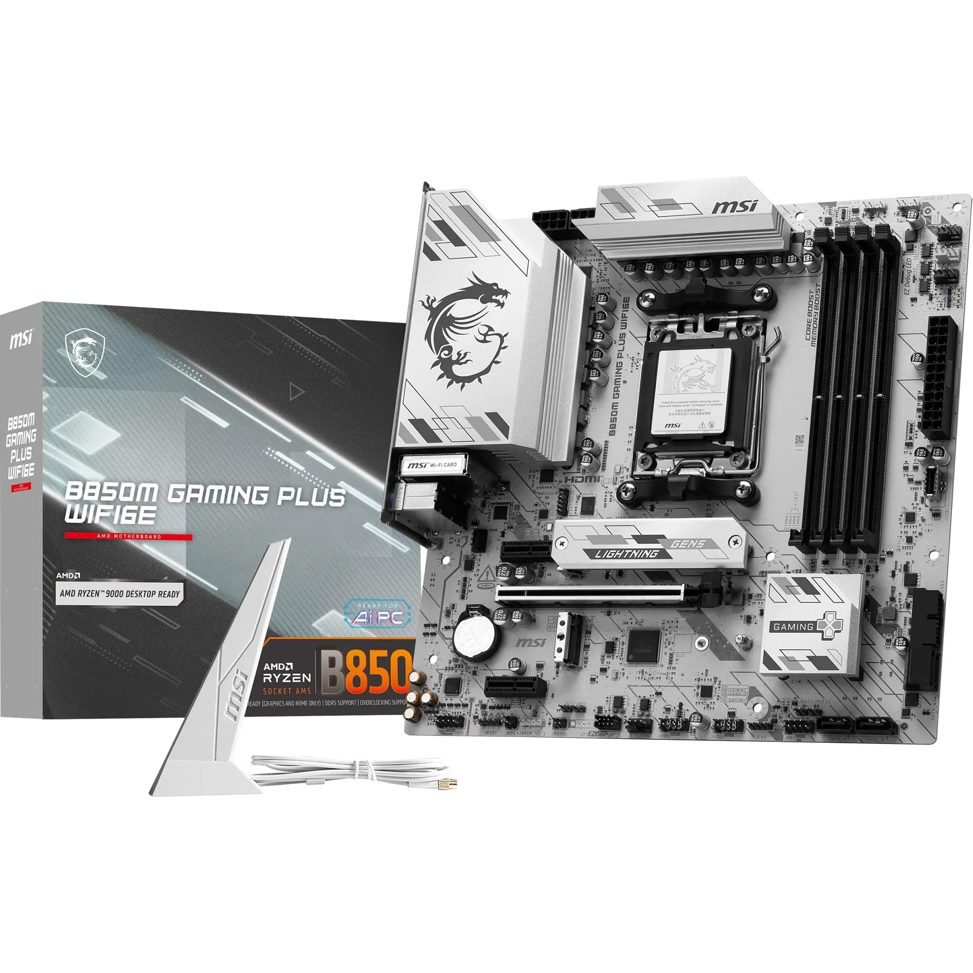 MSI B850M GAMING PLUS WIFI6E | AM5 | DDR5 | M.2 5.0 | [Reaco - Como Nuevo - Embalaje Dañado]