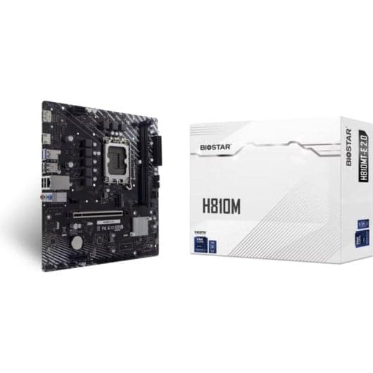 Placa base Biostar H810MTE 2.0 Intel H810 LGA1851 DDR5 Micro ATX Realtek 7.1