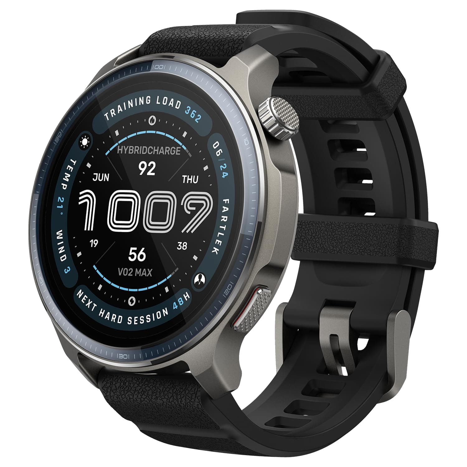 Smartwatch Amazfit Balance 2 47mm (pantalla AMOLED 1.5" zafiro, NFC, GPS dual, 21 días batería, 170+ deportes, Hyrox, golf, Android/iOS)