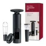 Ebuyfire - Set Abridor de Vino 4 en 1 con Sacacorchos, Cortacápsulas, Vertedor y Tapón de Vacío