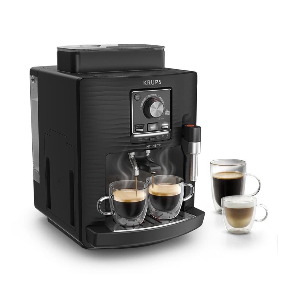 Cafetera Superautomática Krups Intensity EA50K9 (15 Bares, Depósito 1.7L, 4 Bebidas, Compacta)