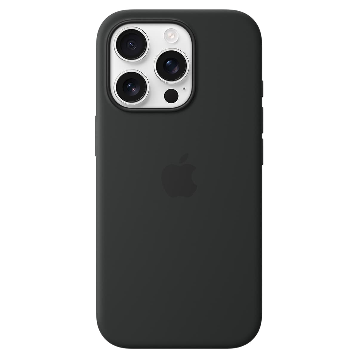Funda de silicona Negro Apple con MagSafe para iPhone 16 Pro