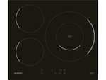 Placa inducción - Infiniton IND3BK8G32, 3 Zonas, Zona grande 32 cm, 59 cm, Modo Boost, Negro